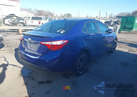 2014 Toyota Corolla S Plus from USA, damaged, VIN 5YFBURHE6EP168126